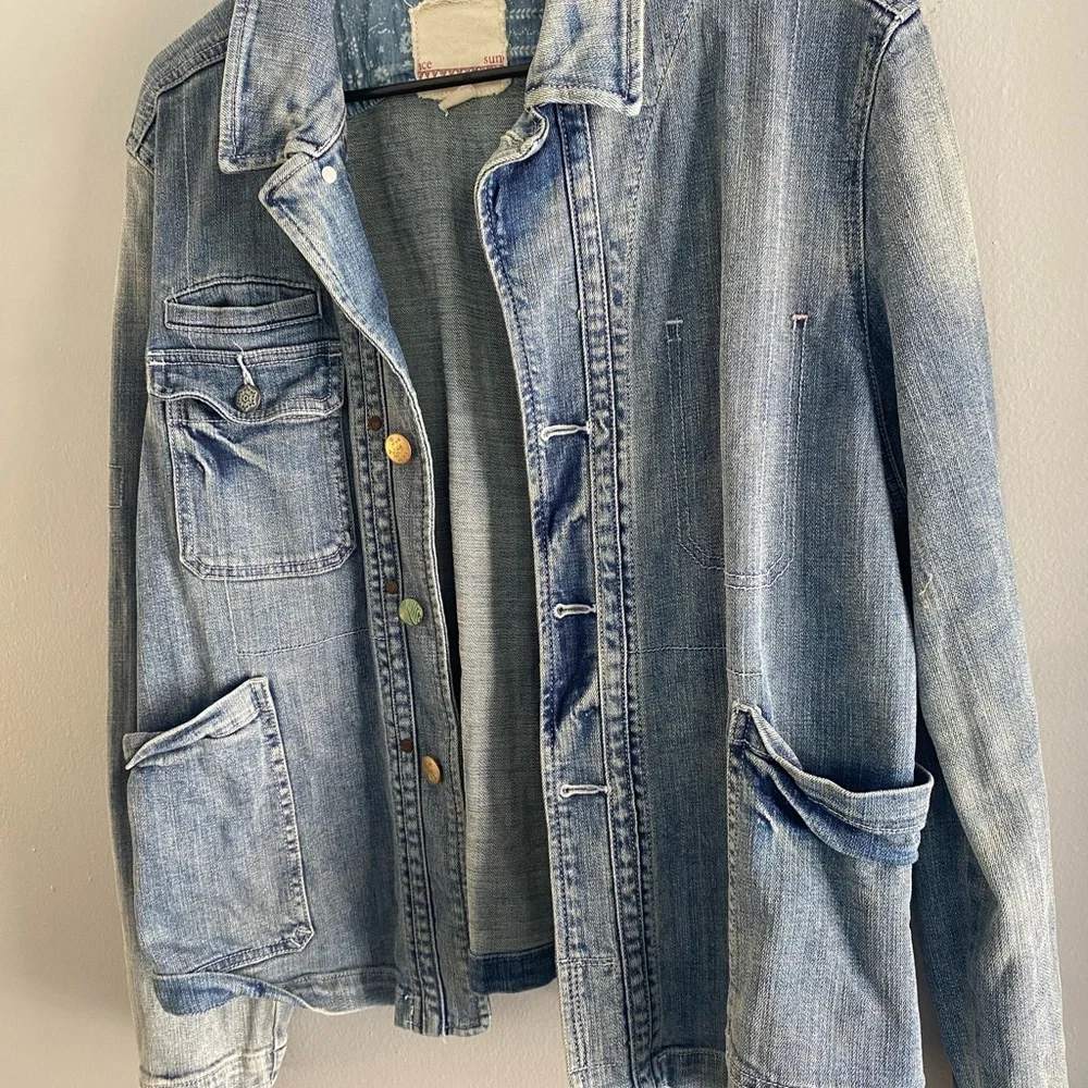 Sundance - denim jean jacket size XL - Picture 3 of 6